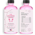 Clenvia liquid cat dewormer 120ml front view bottle with oral syringe for tapeworm care.