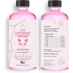 Clenvia liquid cat dewormer 120ml front view bottle with oral syringe for tapeworm care.