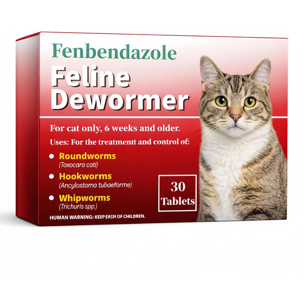 MGZ Dewormer for Cats front view box featuring authentic USA imported feline parasite treatment.