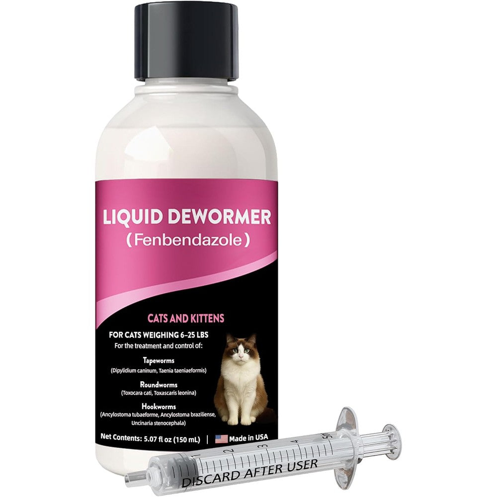 Durvmed liquid dewormer for cats and kittens front view packaging
