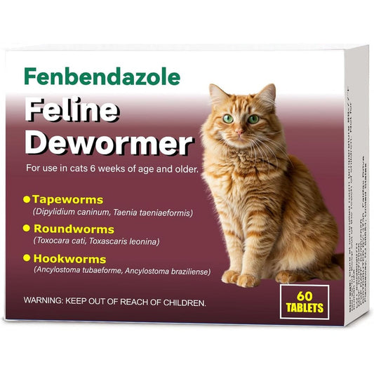 Alltripal Dewormer for Cats front view packaging showing 60 tablets