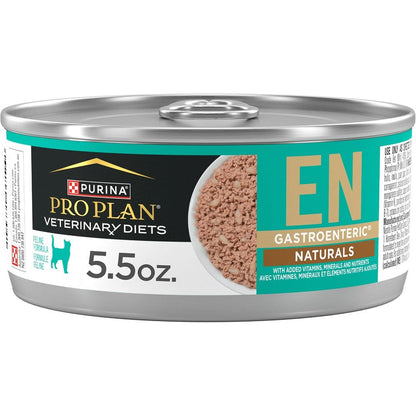 Purina Pro Plan Veterinary Diets EN Gastroenteric Naturals Feline Formula Wet Cat Food Pack Of 24 Cans 5.5 Ounce
