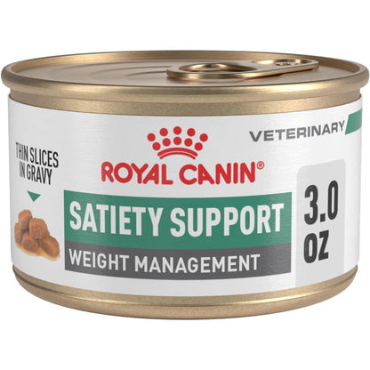 Royal Canin Veterinary Diet Feline Satiety Support Weight Management Adult Thin Slices In Gravy Wet Cat Food, 3 Ounce Can, Pack Of 24