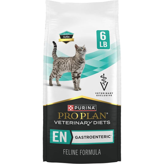Purina Pro Plan Veterinary Diets EN Gastroenteric Feline Formula Dry Cat Food For Dietary Support And Digestive Health 6 Pound Bag