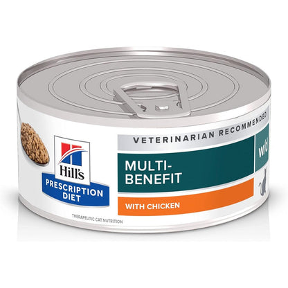 Hill's Prescription Diet w/d Multi-Benefit Digestive Weight Glucose and Urinary Management Wet Cat Food Chicken Flavor 5.5 Ounce Cans 24-Pack