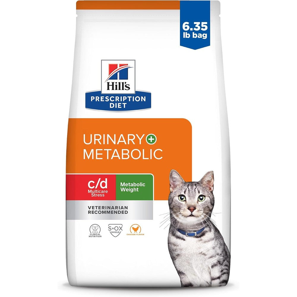 Hill's Prescription Diet c/d Multicare Stress and Metabolic Dry Cat Food front view bag