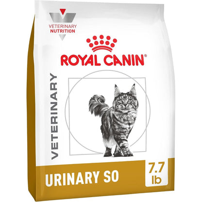 Royal Canin Veterinary Diet Feline Urinary SO Adult Dry Cat Food Bladder Health Formula 7.7 Pound Bag