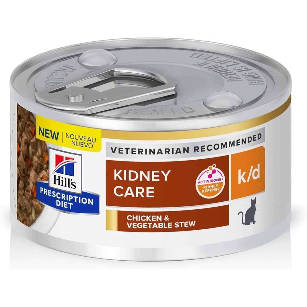 Hill's Prescription Diet k/d kidney care wet cat food front view