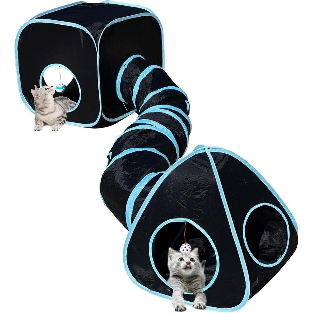 GONPETGP cat tunnel three in one pet play set front view
