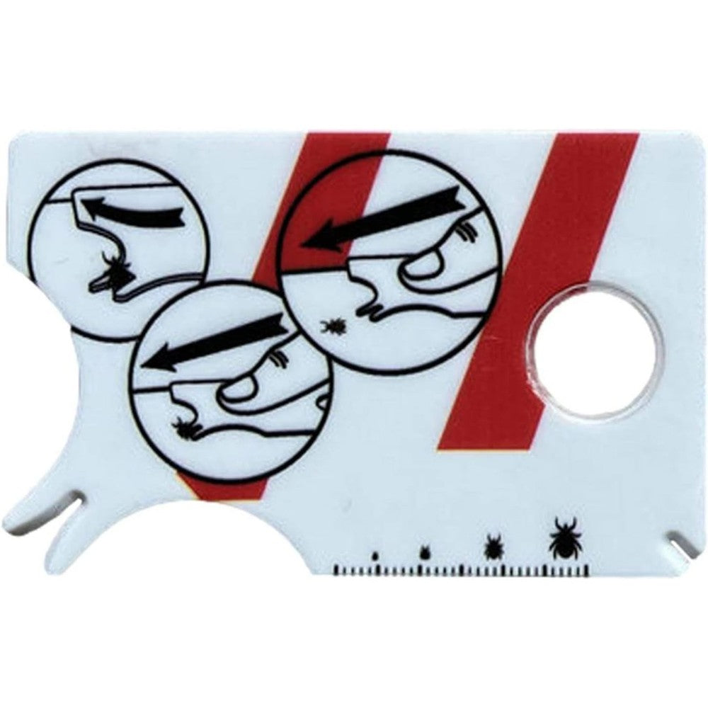 Ziizwfa Lightweight Remover Card With Magnifying Glass Tool For Pets Lice And Tick Removal Portable Credit Card Sized Device