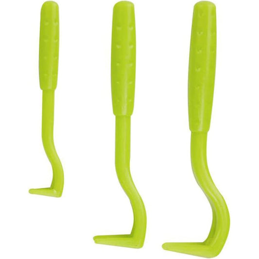 Generic 3 Piece Tick Hook Tweezer Kit For Dogs Cats And Horses Safe Pet Grooming Removal Tool In Green And Blue Colors