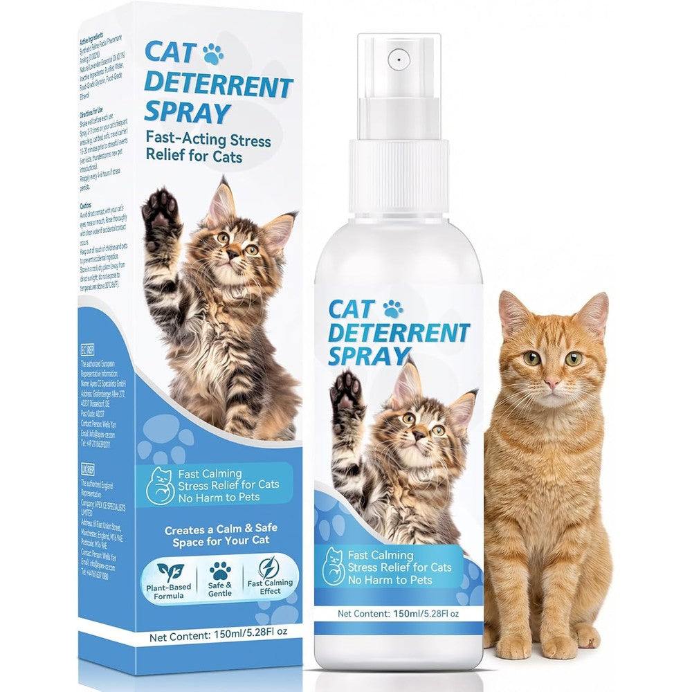 Auensten Cat Deterrent Spray For Furniture And Carpets Plant Based Pet Scratch Repellent For Sofa And Curtains 5.28 Fluid Ounce