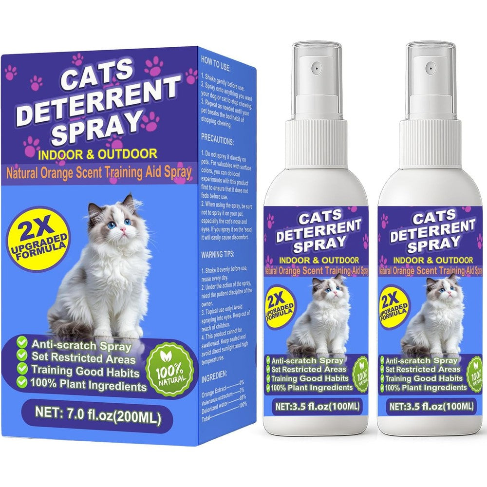 K Smart Sign Cat Scratch Deterrent Spray For Furniture Protection, Natural Training Aid For Cats And Kittens, 200 Milliliters
