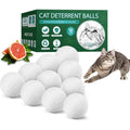 Telunsu Natural Grapefruit Oil Cat Repellent For Outdoor And Indoor Use Plant Based Cat Deterrent Balls For Garden And Furniture 10 Count Pack