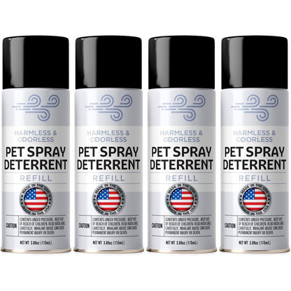 Berkland PetSafe SSSCAT Compatible Motion Activated Cat And Dog Deterrent Spray Refill Cans For Indoor Pet Training Four Pack Fifteen Point Five Si...