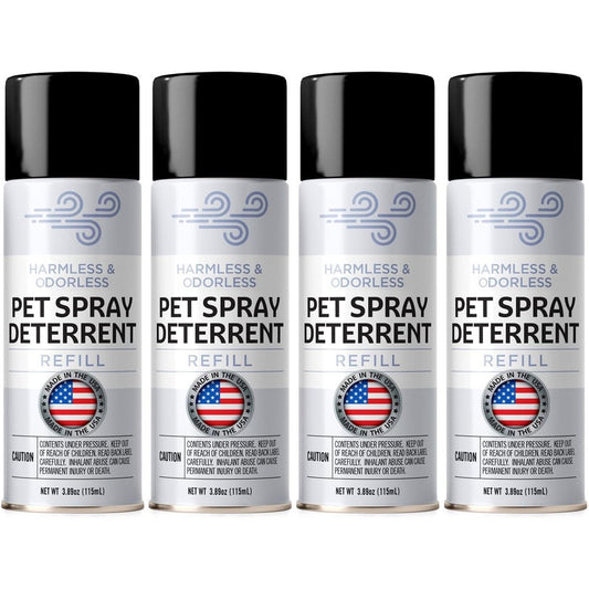 Berkland PetSafe SSSCAT Compatible Motion Activated Cat And Dog Deterrent Spray Refill Cans For Indoor Pet Training Four Pack Fifteen Point Five Si...