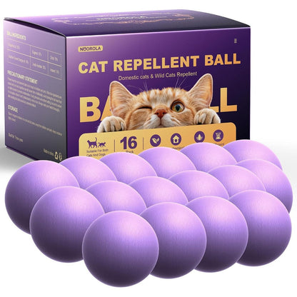 Mxvbaty Cat Repellent Outdoor And Indoor Natural Essential Oil Deterrent Balls For Garden Yard Patio And Car Engines 16 Pack