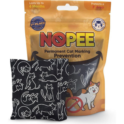 NOPEE Cat Marking Prevention Indoor Deterrent Bag For Cats Stops Spraying And Peeing Black 1 Count