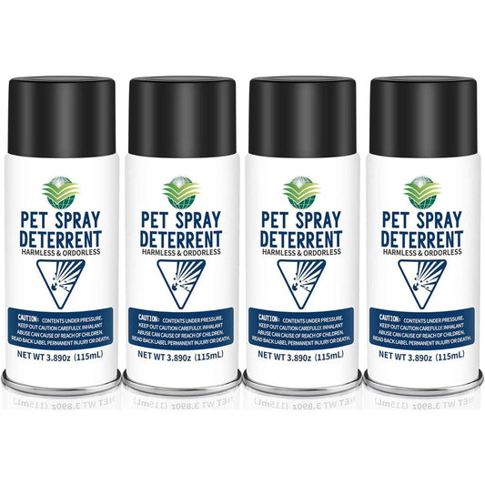 Diloqio Cat Spray Deterrent System And Motion Activated Pet Deterrent Device Refill Four Pack Fifteen Point Fifty Six Ounces Total