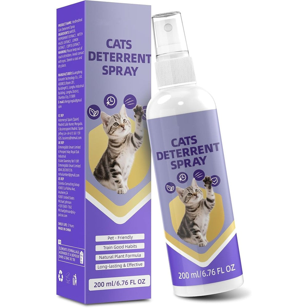 Ktsay Cat Deterrent Spray For Furniture Protection And Indoor Outdoor Training Aid 200 Milliliters