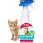 Pet Your Pet No Pee No Poop Cat Potty Training Spray Non Toxic Plant Derived Deterrent For Indoor And Outdoor Scent Correction Sixteen Fluid Ounces