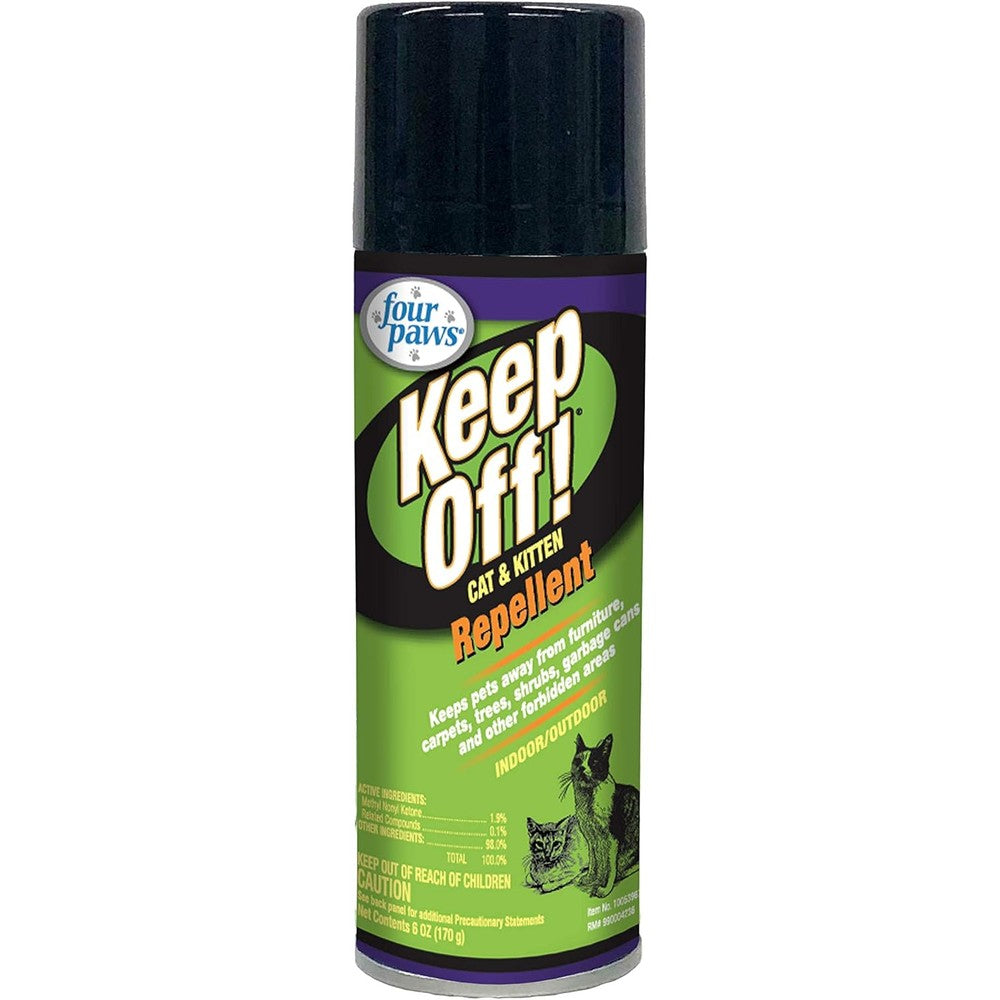Four Paws cat repellent spray front view packaging