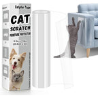 Chuangseed Door Protector From Cat Scratching 118 Inches By 8.2 Inches Clear Anti Dog Scratching Furniture Guard With 30 Twist Pins