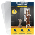 Protecto 2 Pack Heavy Duty Door Protector For Dog And Cat Scratching 30 X 20 Inch Transparent Polycarbonate Shield For Doors Walls And Windows
