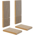 Fukumaru 2 Packs Replacement Cat Scratcher Reversible Corrugated Cardboard Scratching Board Refills For 26.8 Inch L Shaped Scratching Pad Model ST01