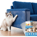 Symmu Anti Cat Scratch Furniture Protector 12 Pieces Heavy Duty Clear Couch Shield For Fabric Sofa