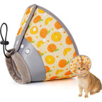 Avont soft cat cone collar in orange small front view