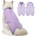 HaiFafafaing cat recovery suit front view on kitten