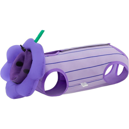 EMUST cat surgery recovery suit purple front view