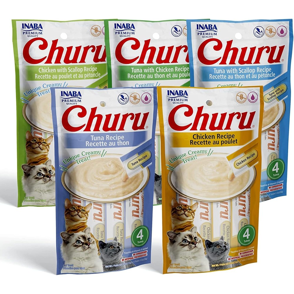 Inaba Churu cat treat variety pack front view packaging