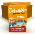 Hartz Delectables Stew Lickable Wet Cat Treat Variety Pack Hydrating Grain Free Food Topper 1.4 Ounce Pouches 36 Count
