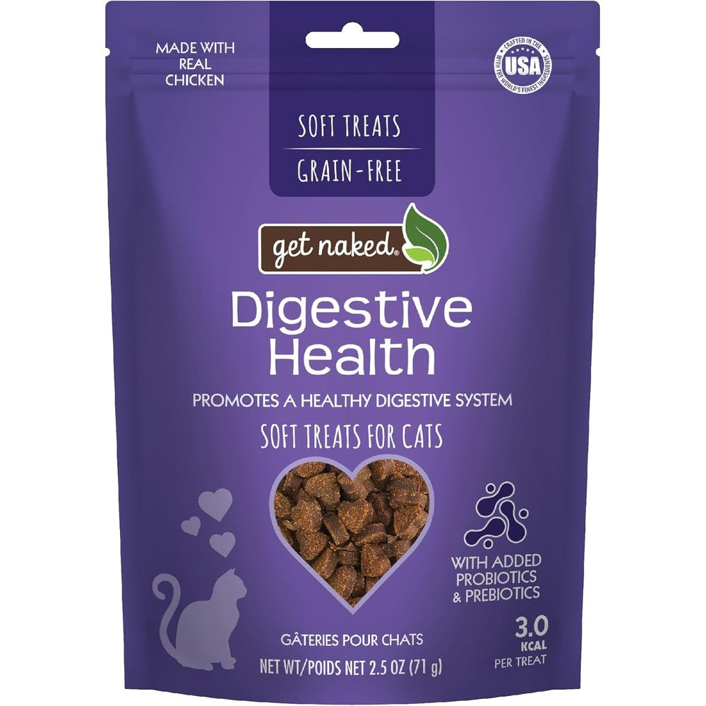 Get Naked Furball Relief Soft Treats for cats front of pouch