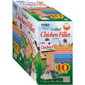 Inaba Premium Grilled Chicken Fillet Cat Treats With Vitamin E And Green Tea Extract, 0.9 Ounces Each, Pack Of 10, Variety Box