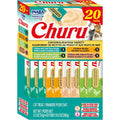 Inaba Churu Cat Treats Lickable Squeezable Creamy Puree With Green Tea Extract And Taurine Chicken And Seafood Variety Pack 20 Tubes 0.5 Ounces Each