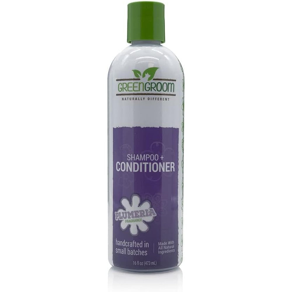 Green Groom Shampoo Plus Conditioner 16 Ounce Front View