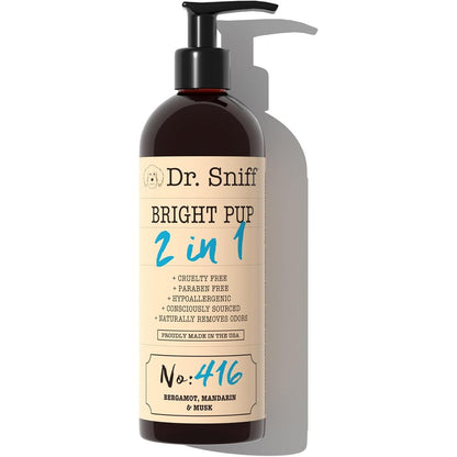 Dr. Sniff 2-in-1 Dog Shampoo and Conditioner Bright Pup Scent front view