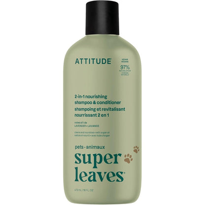 Attitude Furry Friends Two In One Nourishing Pet Shampoo front view bottle