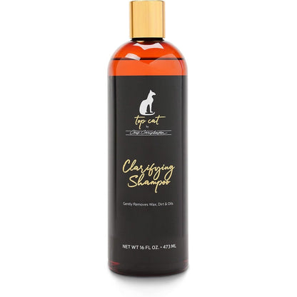Chris Christensen Top Cat Clarifying Shampoo front view bottle for feline grooming