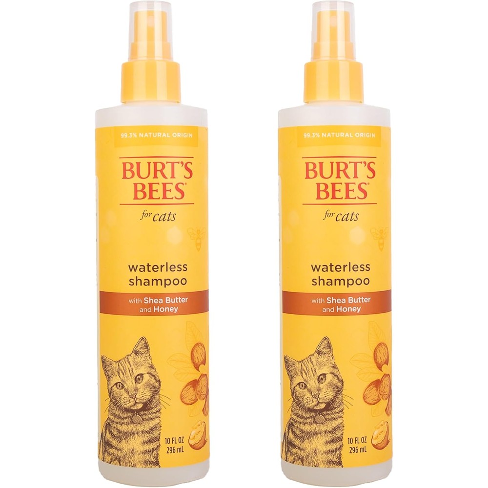 Burt's Bees For Pets Waterless Cat Shampoo Spray front view bottle packaging