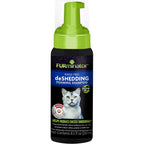 Furminator rinse free cat deshedding foaming shampoo front view bottle