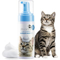 Mooncat waterless cat shampoo front view bottle with pump dispenser