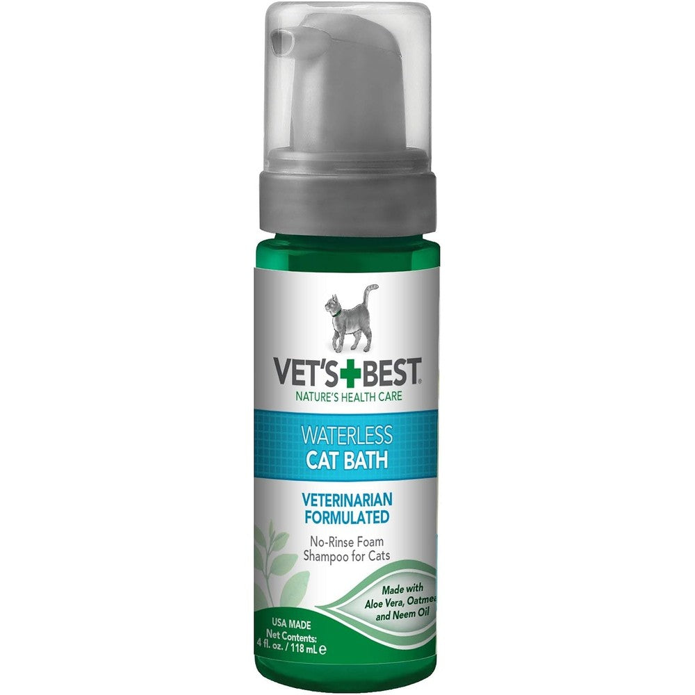 Vet's Best waterless cat bath front view bottle packaging