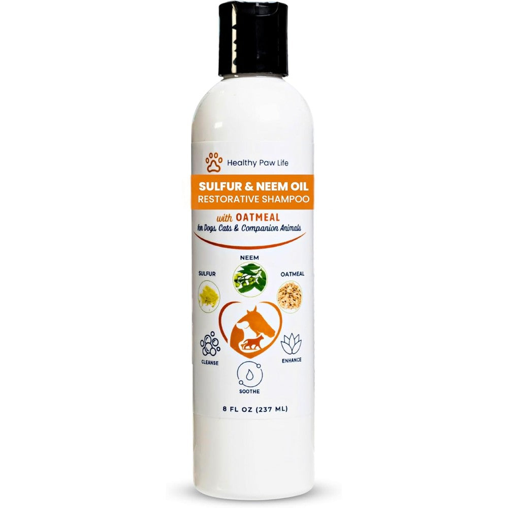 Healthy Paw Life Sulfur and Neem Restorative Pet Shampoo front view