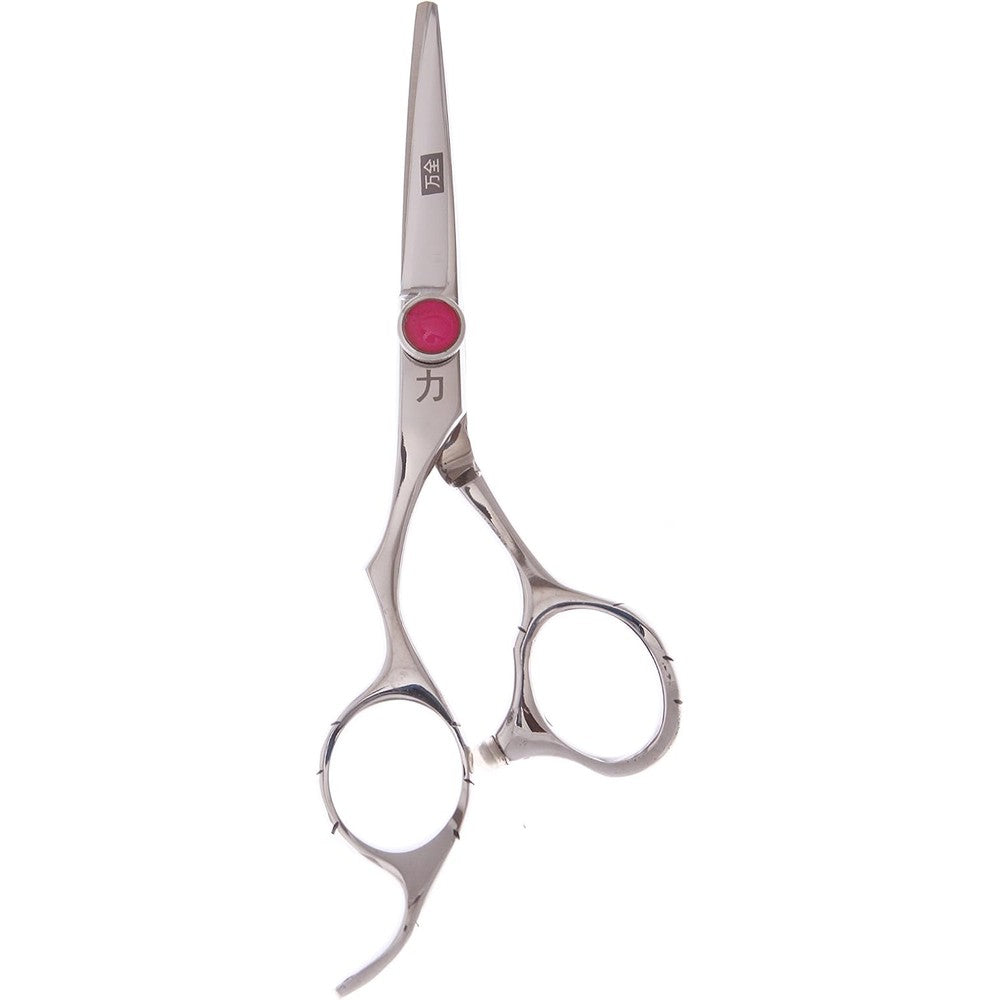 ShearsDirect true left hand stainless titanium cutting shear front view professional salon tool