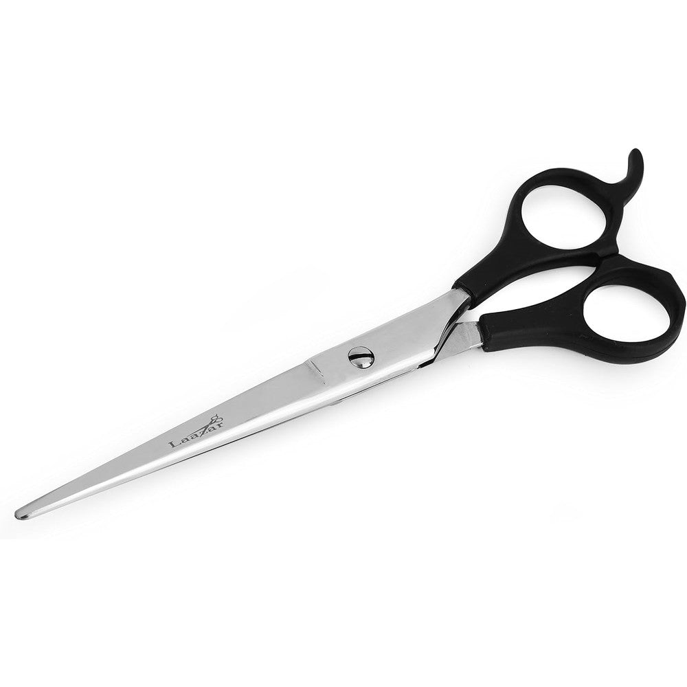 Laazar straight pet grooming scissors front view professional shear