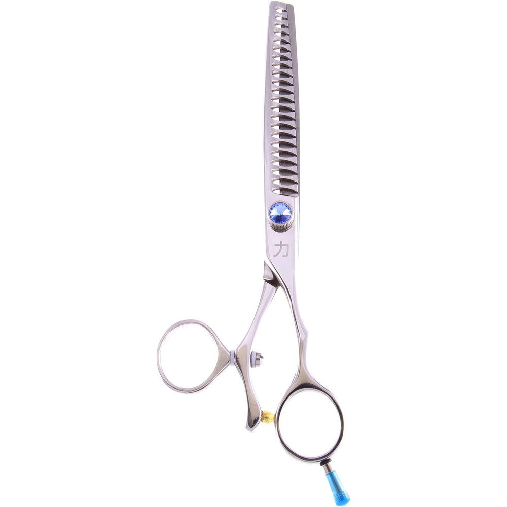 ShearsDirect Japanese 440C 22-Tooth Swivel Chunker front view